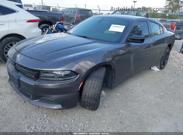 2C3CDXHG5HH623802 2017 DODGE CHARGER Gray Передня ліва чверть