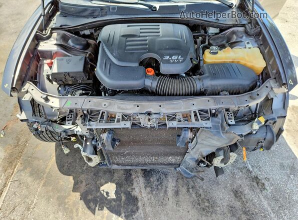 2C3CDXHG5HH653088 2017 DODGE CHARGER Серый Вид задней части салона