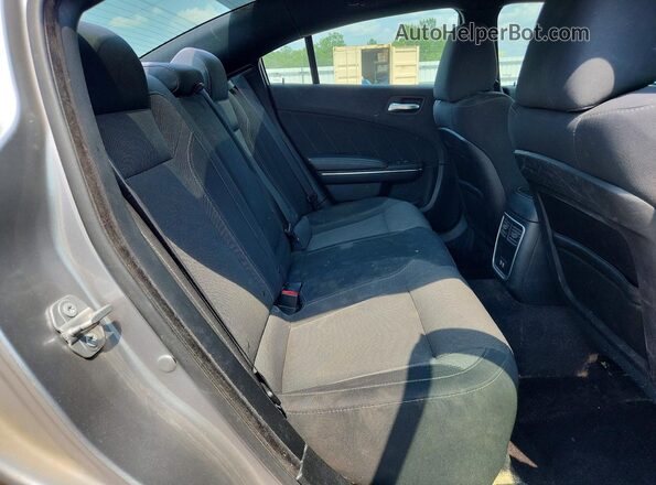 2C3CDXHG5JH133334 2018 DODGE CHARGER Silver Vista de los asientos traseros