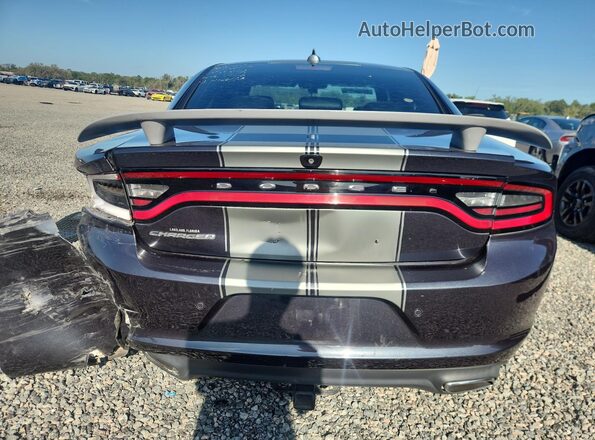 2C3CDXHG5JH158136 2018 DODGE CHARGER Black Rear view