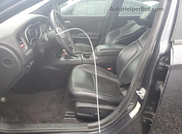 2C3CDXHG5JH158136 2018 DODGE CHARGER Black Front interior view