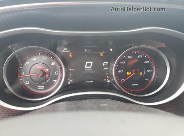 2C3CDXHG5JH158136 2018 DODGE CHARGER Black Instrument cluster view