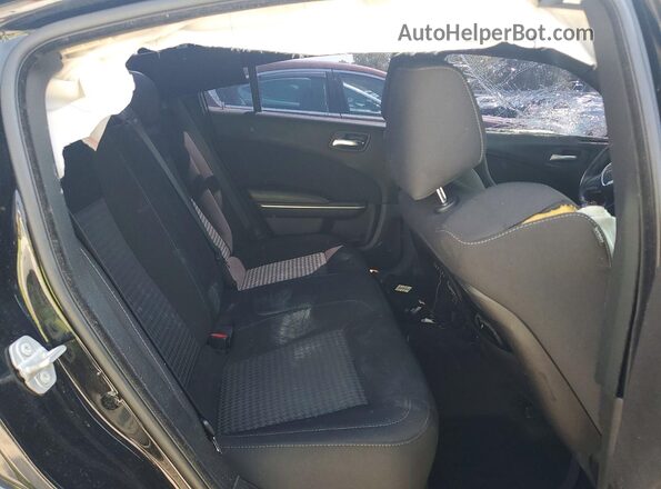 2C3CDXHG5KH527286 2019 DODGE CHARGER Black Rear seats view