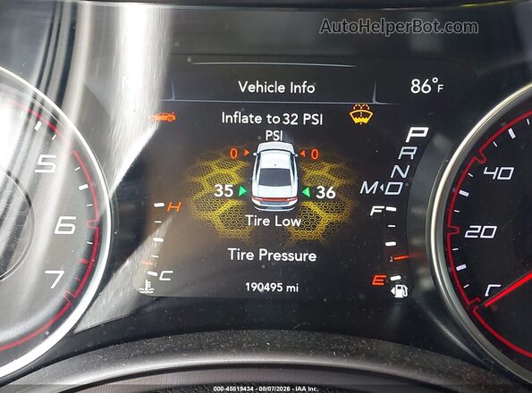 2C3CDXHG5KH626948 2019 DODGE CHARGER Blue Vista de los asientos traseros