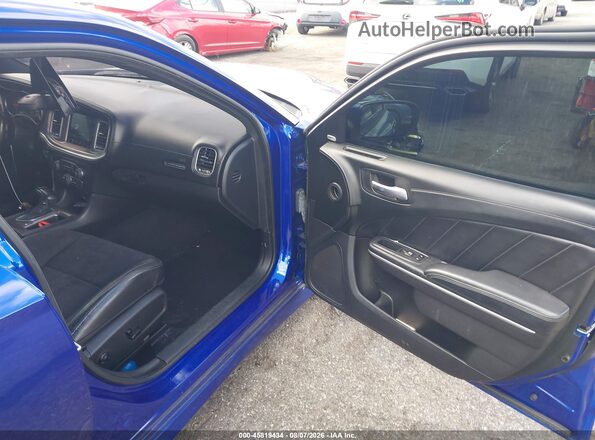 2C3CDXHG5KH626948 2019 DODGE CHARGER Blue Vista interior delantera