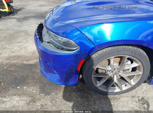2C3CDXHG5KH626948 2019 DODGE CHARGER Blue Vista frontal