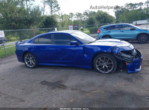 2C3CDXHG5KH626948 2019 DODGE CHARGER Blue Vista interior trasera