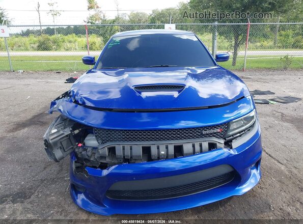 2C3CDXHG5KH626948 2019 DODGE CHARGER Blue Vista del cuadro de instrumentos