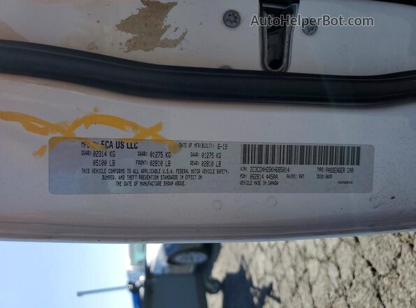 2C3CDXHG5KH685014 2019 DODGE CHARGER White Engine compartment view