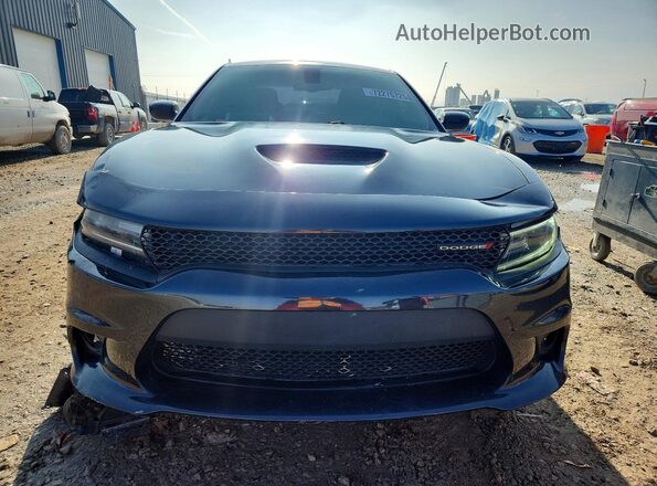 2C3CDXHG5KH715077 2019 DODGE CHARGER Gray Widok wnętrza z tyłu