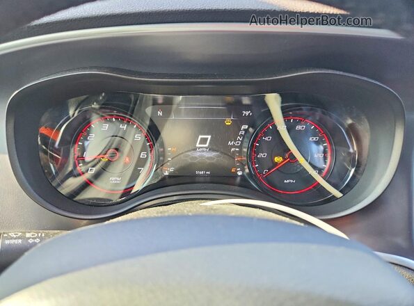 2C3CDXHG5LH228902 2020 DODGE CHARGER Black Вид щитка приладів