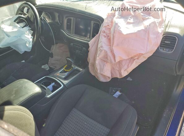 2C3CDXHG5MH574479 2021 DODGE CHARGER Blue Առջևի վահանակի տեսք