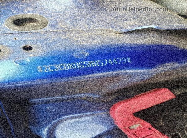 2C3CDXHG5MH574479 2021 DODGE CHARGER Blue Շարժիչի բաժամունքի տեսք
