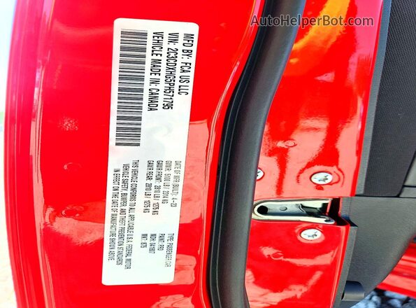2C3CDXHG5PH571795 2023 DODGE CHARGER Red Вид підкапотного простору