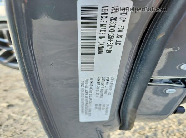 2C3CDXHG5PH647449 2023 DODGE CHARGER Gray VIN sticker view