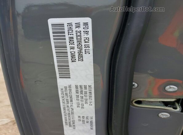 2C3CDXHG5PH648522 2023 DODGE CHARGER Gray Vista del compartimento del motor