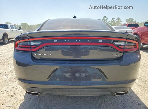 2C3CDXHG6GH132301 2016 DODGE CHARGER Black Vista trasera