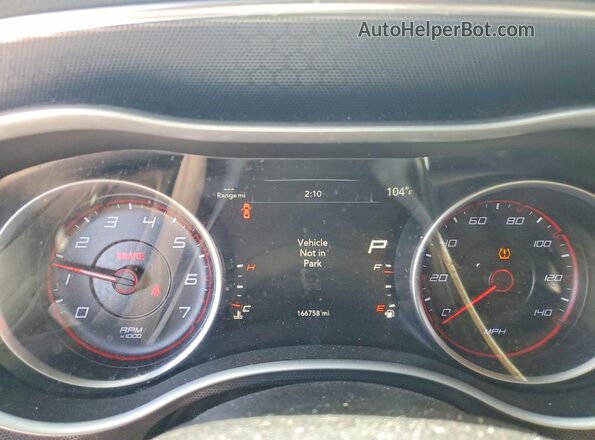 2C3CDXHG6GH132301 2016 DODGE CHARGER Black Vista del cuadro de instrumentos