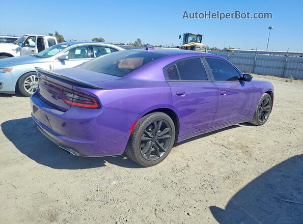 2C3CDXHG6GH165184 2016 DODGE CHARGER Purple Trasero derecho