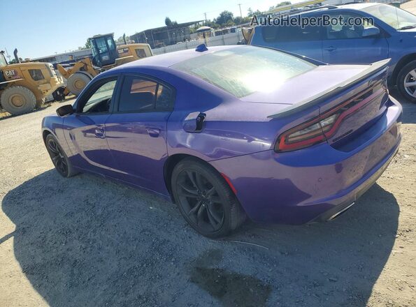 2C3CDXHG6GH165184 2016 DODGE CHARGER Purple Trasero izquierdo
