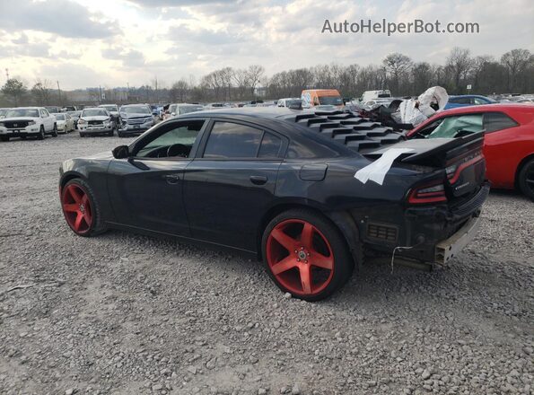 2C3CDXHG6GH280853 2016 DODGE CHARGER Black Trasero izquierdo
