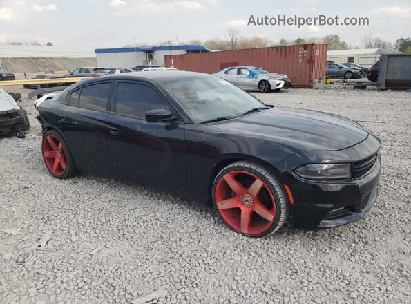 2C3CDXHG6GH280853 2016 DODGE CHARGER Black Delantero derecho