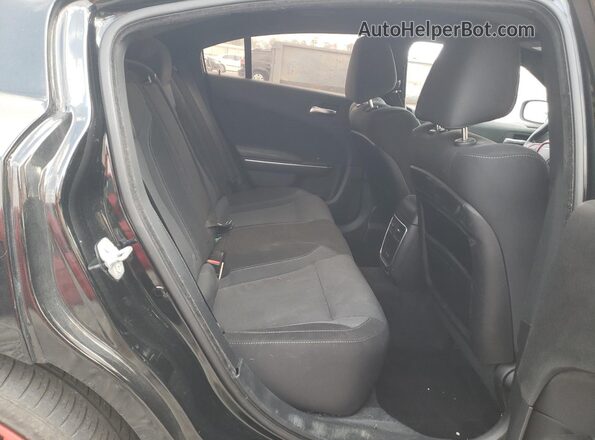 2C3CDXHG6GH280853 2016 DODGE CHARGER Black Vista de los asientos traseros