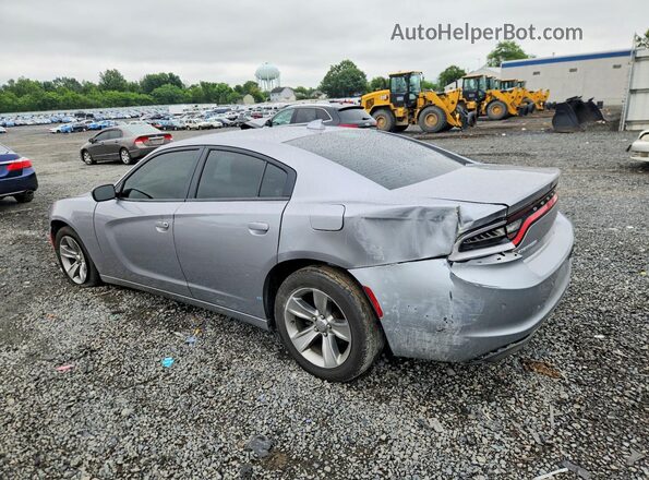 2C3CDXHG6JH142253 2018 DODGE CHARGER Silver Trasero izquierdo