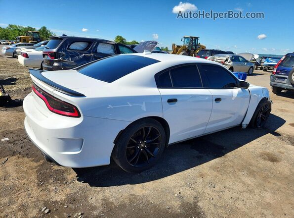 2C3CDXHG6JH323241 2018 DODGE CHARGER White Trasero derecho