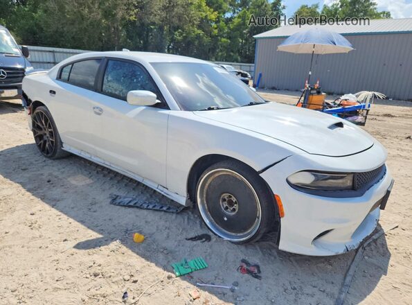 2C3CDXHG6KH688987 2019 DODGE CHARGER White Przód prawy