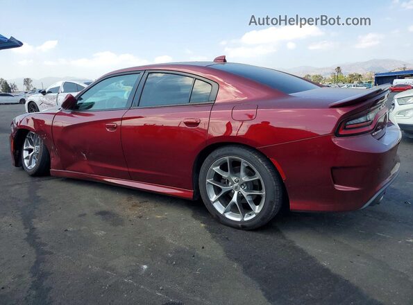 2C3CDXHG6LH145429 2020 DODGE CHARGER Burgundy Trasero izquierdo