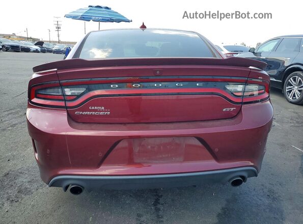 2C3CDXHG6LH145429 2020 DODGE CHARGER Burgundy Vista trasera