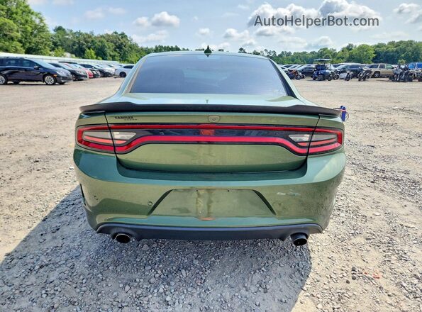 2C3CDXHG6MH507650 2021 DODGE CHARGER Зеленый Вид сзади