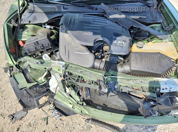 2C3CDXHG6MH507650 2021 DODGE CHARGER Зеленый Вид задней части салона
