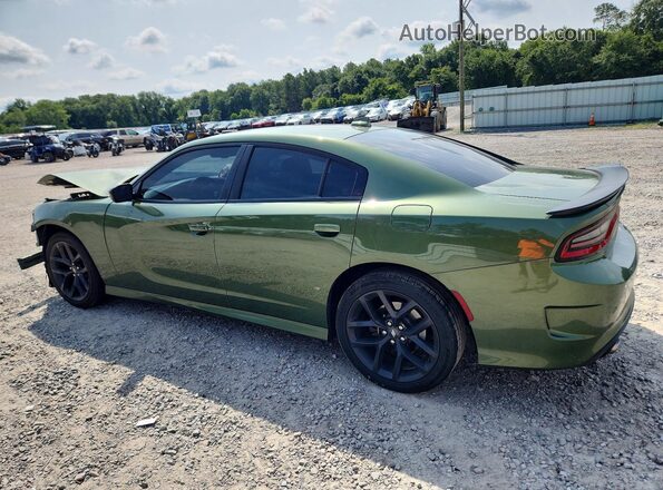 2C3CDXHG6MH507650 2021 DODGE CHARGER Зеленый Задняя левая четверть