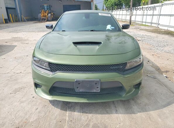 2C3CDXHG6NH227907 2022 DODGE CHARGER Зеленый Вид спереди