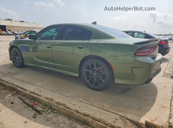 2C3CDXHG6NH227907 2022 DODGE CHARGER Зеленый Задняя левая четверть