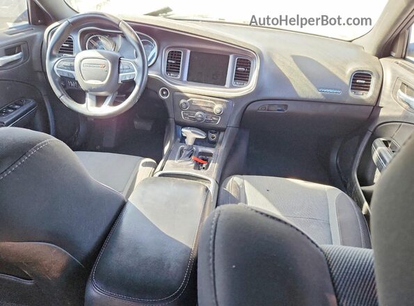 2C3CDXHG7GH241138 2016 DODGE CHARGER Black წინა პანელის ხედი