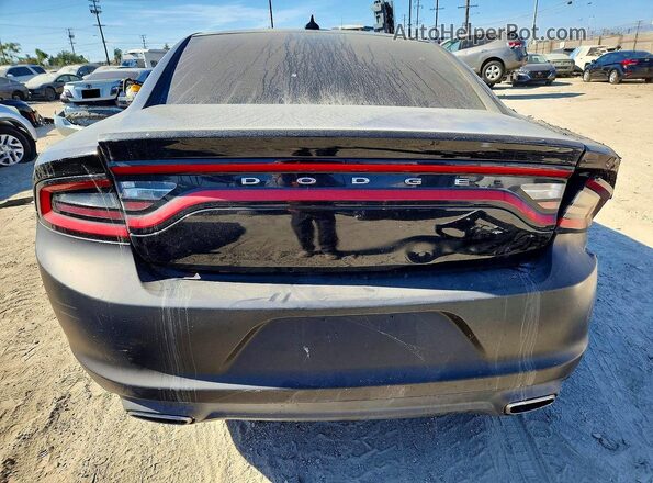 2C3CDXHG7GH241138 2016 DODGE CHARGER Black უკანა ხედი