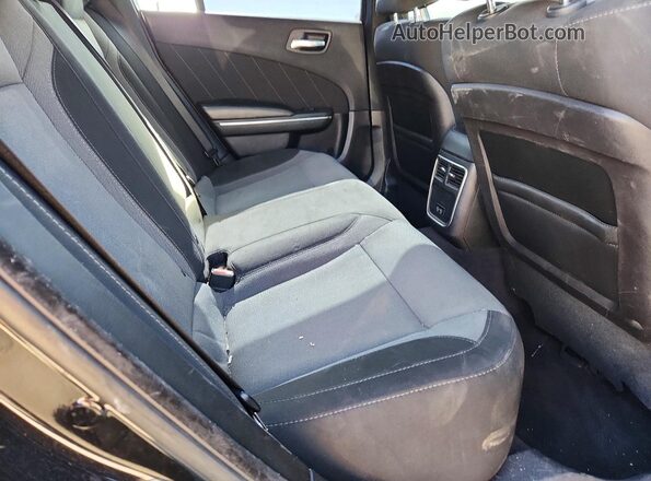 2C3CDXHG7GH241138 2016 DODGE CHARGER Black უკანა სავარძლების ხედი