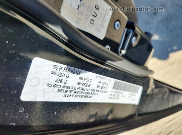 2C3CDXHG7GH241138 2016 DODGE CHARGER Black VIN კოდის სტიკერის ხედი