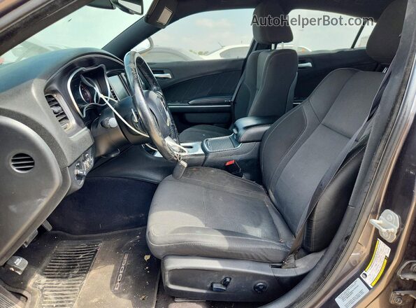 2C3CDXHG7GH312368 2016 DODGE CHARGER Серый Вид салона спереди