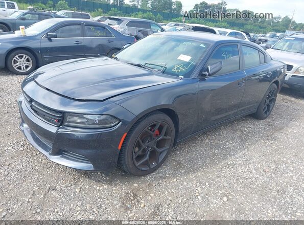 2C3CDXHG7GH318011 2016 DODGE CHARGER Gray Front left