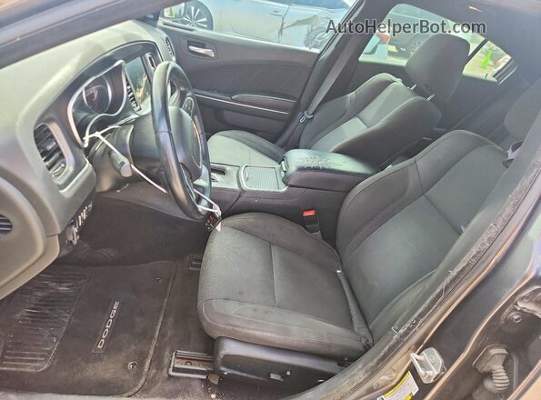 2C3CDXHG7GH355611 2016 DODGE CHARGER Gray Front interior view