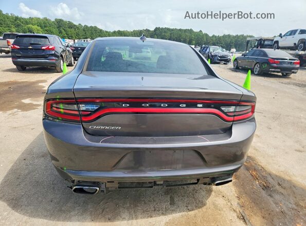 2C3CDXHG7GH355611 2016 DODGE CHARGER Gray Rear view