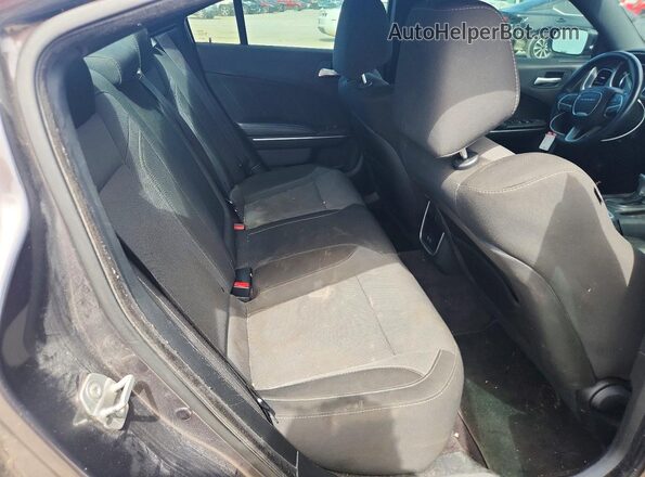 2C3CDXHG7GH355611 2016 DODGE CHARGER Gray Rear seats view