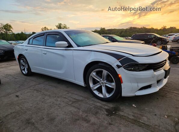 2C3CDXHG7JH119709 2018 DODGE CHARGER White Front right
