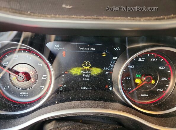 2C3CDXHG7JH119709 2018 DODGE CHARGER White Instrument cluster view
