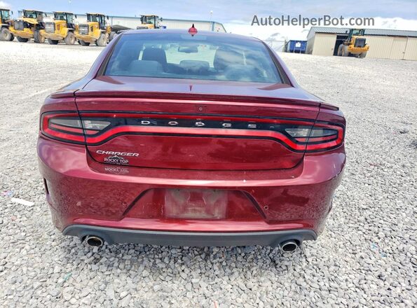 2C3CDXHG7JH207143 2018 DODGE CHARGER Red Rear view