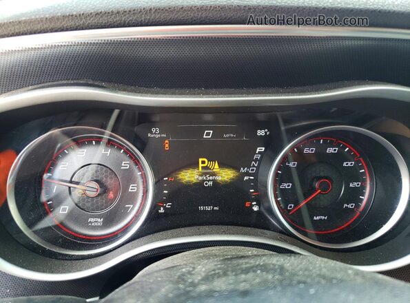 2C3CDXHG7JH207143 2018 DODGE CHARGER Red Instrument cluster view